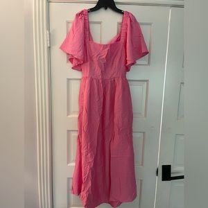A New Day Tie Back Pink Maxi dress